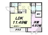 多摩都市モノレール 万願寺駅 徒歩11分 3階建 築1年