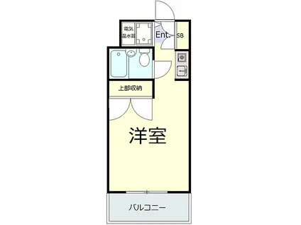 パーク・ノヴァ横浜阪東橋南(ワンルーム/2階)の間取り写真