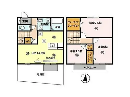 南海和歌山港線 和歌山港駅 徒歩29分 2階建 築15年(3LDK)の間取り写真