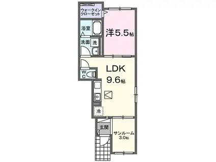 相鉄本線 瀬谷駅 徒歩11分 2階建 新築(1LDK/1階)の間取り写真