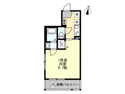 相鉄本線 瀬谷駅 徒歩11分 3階建 新築(1K/1階)の間取り写真