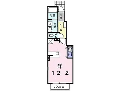 ハーベスト弐番館(ワンルーム/1階)の間取り写真