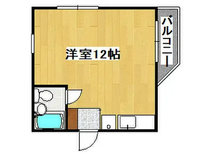 千代第一ビル(ワンルーム/2階)の間取り写真