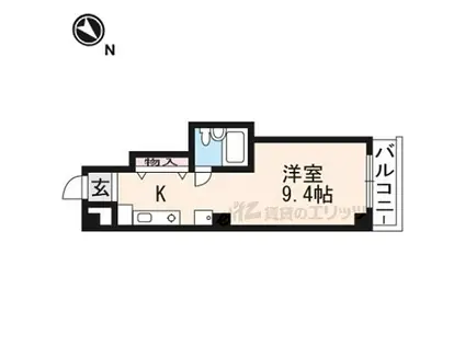 ドエルコトブキ(ワンルーム/5階)の間取り写真