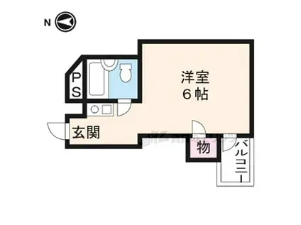 コスモハイツ里ノ内(1K/4階)の間取り写真