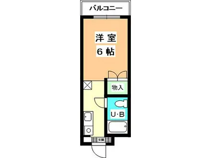 メゾンドルー道後樋又(ワンルーム/3階)の間取り写真