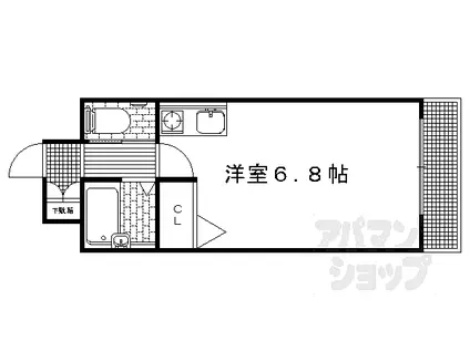 TAISEI都(1K/1階)の間取り写真