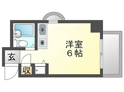 ジョイフル出屋敷(ワンルーム/2階)の間取り写真