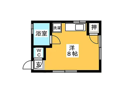 プチハウス八事(ワンルーム/2階)の間取り写真