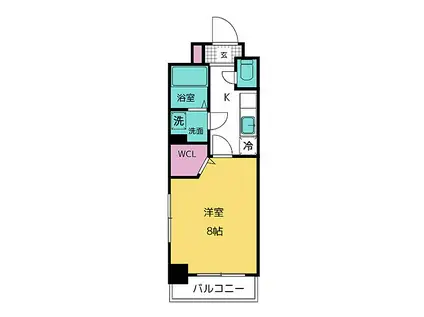JR中央本線 鶴舞駅 徒歩12分 3階建 築1年(1K/2階)の間取り写真