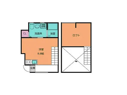 ESPRESSO稲沢(ワンルーム/1階)の間取り写真