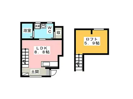 ESPRESSO 清須(ワンルーム/1階)の間取り写真