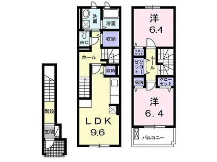 コフレッタ(2LDK/2階)の間取り写真