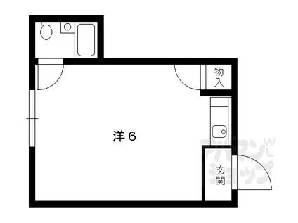 MST清久(ワンルーム/3階)の間取り写真