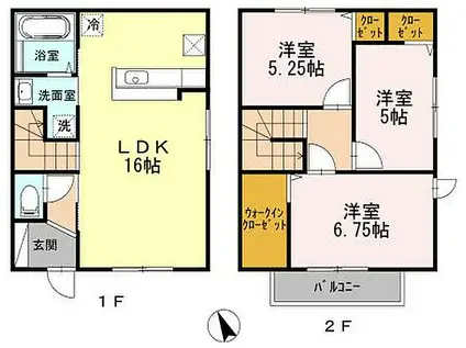 アルコバレーノV(3LDK)の間取り写真