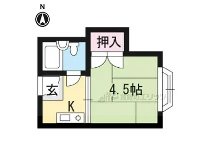 サンファーストビル(ワンルーム/4階)の間取り写真