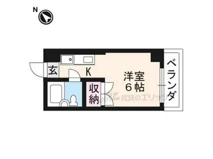 MINATO HOUSE2022(1K/4階)の間取り写真