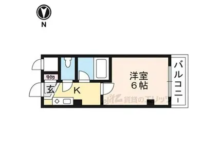 明治館にしきマンション(ワンルーム/2階)の間取り写真