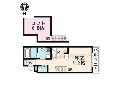 ROYALSTAGE神宮丸太町(ワンルーム/2階)の間取り写真