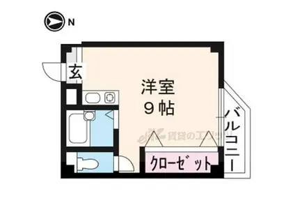 YSマンション(ワンルーム/4階)の間取り写真