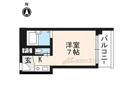 SAKIZO千丸ビル(ワンルーム/4階)の間取り写真