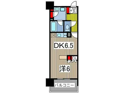 スパシエルクス西川口(1DK/4階)の間取り写真