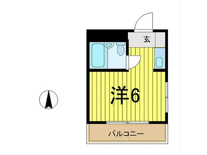 コンフォートマンション西川口(ワンルーム/3階)の間取り写真