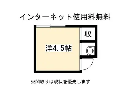 シェアフラット桜木(ワンルーム/2階)の間取り写真