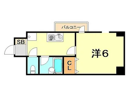 JR東海道・山陽本線 垂水駅 徒歩12分 4階建 築29年(1K/3階)の間取り写真
