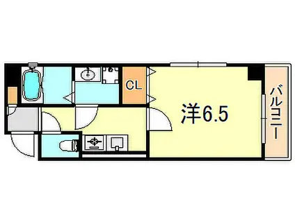 JR東海道・山陽本線 明石駅 徒歩9分 5階建 築3年(1K/3階)の間取り写真