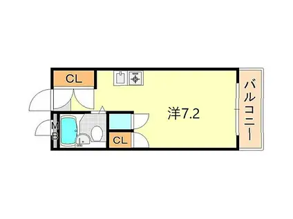 JR東海道・山陽本線 明石駅 徒歩29分 3階建 築35年(ワンルーム/2階)の間取り写真