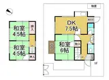 阪急今津線 逆瀬川駅 徒歩6分 2階建 築61年