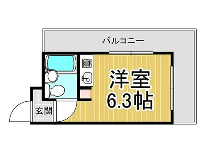 アニバ-サリ-40TH(ワンルーム/2階)の間取り写真