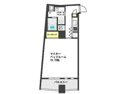 ザ タワー大阪レジデンス(1K/5階)の間取り写真