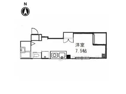 CARL VILLA千丸(ワンルーム/5階)の間取り写真