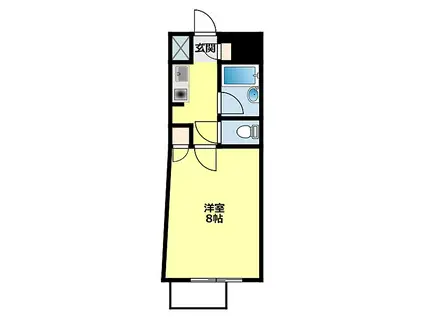 愛知環状鉄道 八草駅(愛知環状鉄道) 徒歩15分 4階建 築29年(1K/4階)の間取り写真