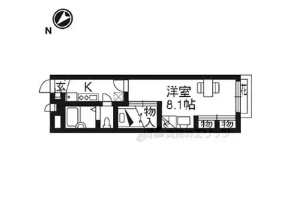 レオパレスHIROSHIBA(1K/1階)の間取り写真