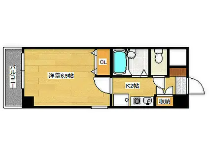 AXIS舟入(1K/5階)の間取り写真
