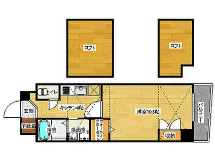 第25やたがいビル(1K/7階)の間取り写真