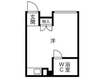 プレアール西明石(ワンルーム/6階)の間取り写真