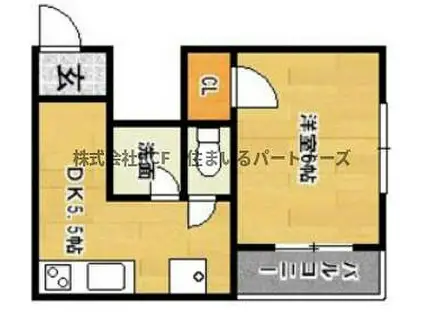 R-BOX OHISHI(1DK/4階)の間取り写真