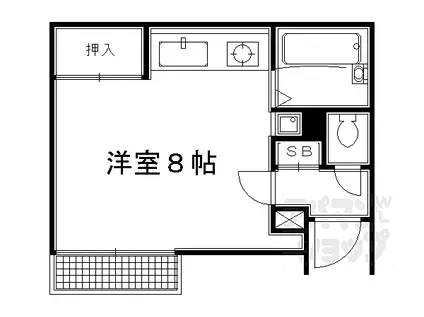 トラスティ21(ワンルーム/2階)の間取り写真