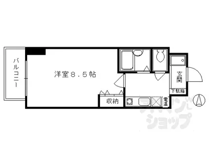 SUN VISTA四条(1K/9階)の間取り写真