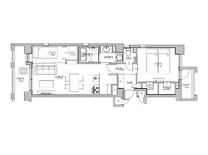 エスペランサ天神南(2LDK/8階)の間取り写真