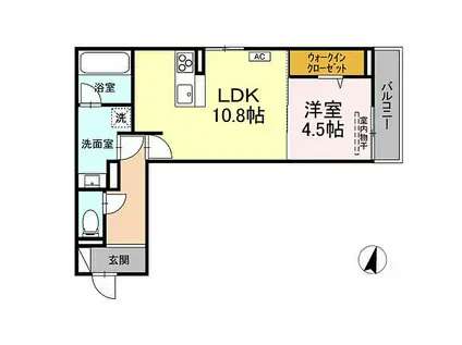 敬正会御門ホームズ(1LDK/3階)の間取り写真