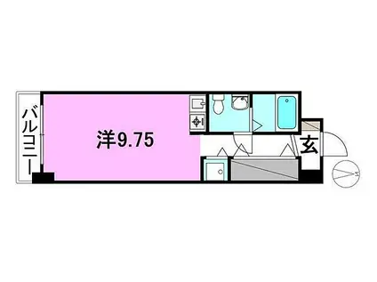 ロクス岡崎(ワンルーム/7階)の間取り写真