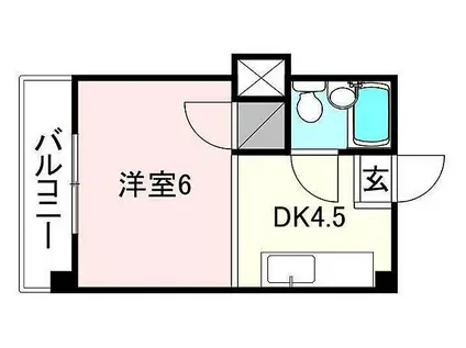 DAIKYO.BLD(1DK/3階)の間取り写真