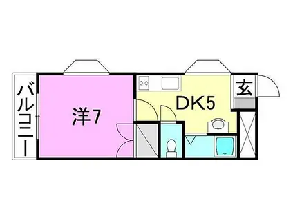 メゾン・ド・SHIMIZU(1DK/3階)の間取り写真