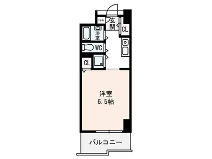 エトワール北梅田(1K/5階)の間取り写真