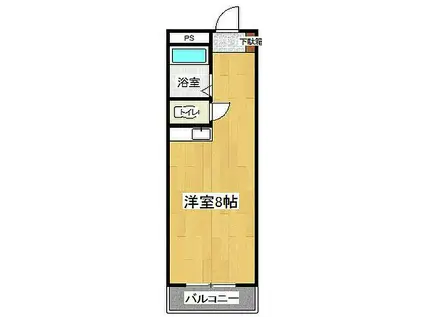 井ノ口ビル(1K/1階)の間取り写真